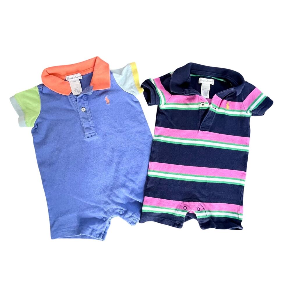 Vintage Ralph Lauren Baby Boy Clothing Set Of 2 Size 6 Months